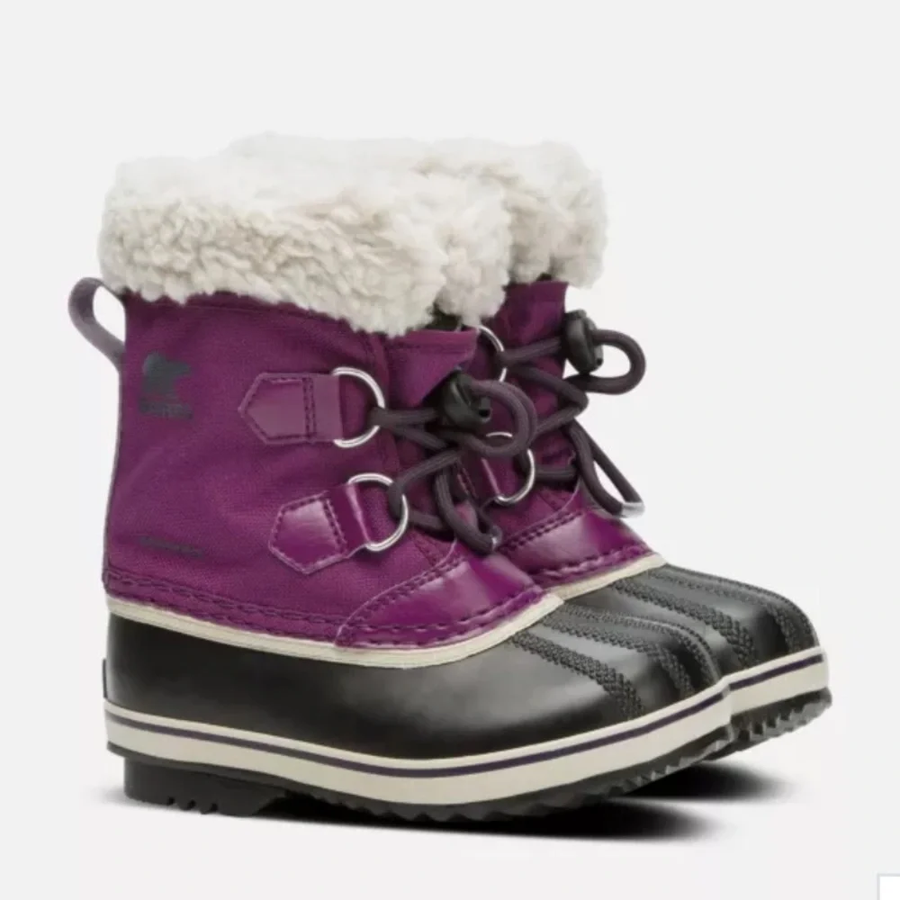 Kids' YOOT PAC™ Nylon Waterproof Snow Boots $ 80NEW Colour: Wild Iris, Dark Plum